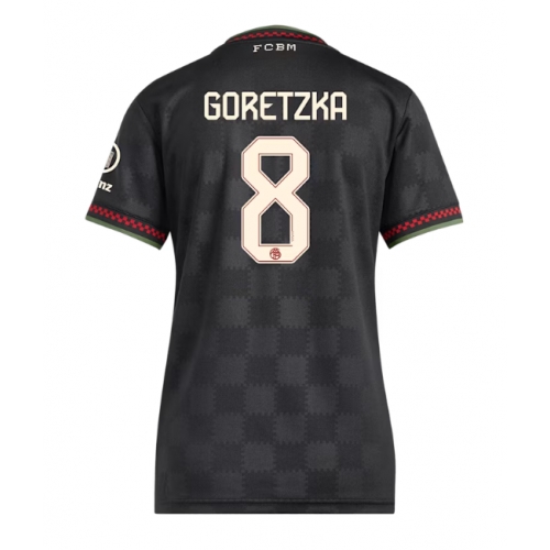 Billige Fotballdrakt Bayern Munich Leon Goretzka #8 Replika Tredjedrakt Dame 2025-26 Kortermet Billige Fotballdrakt Bayern Munich Leon Goretzka #8 Replika Tredjedrakt Dame 2025-26 Kortermet
